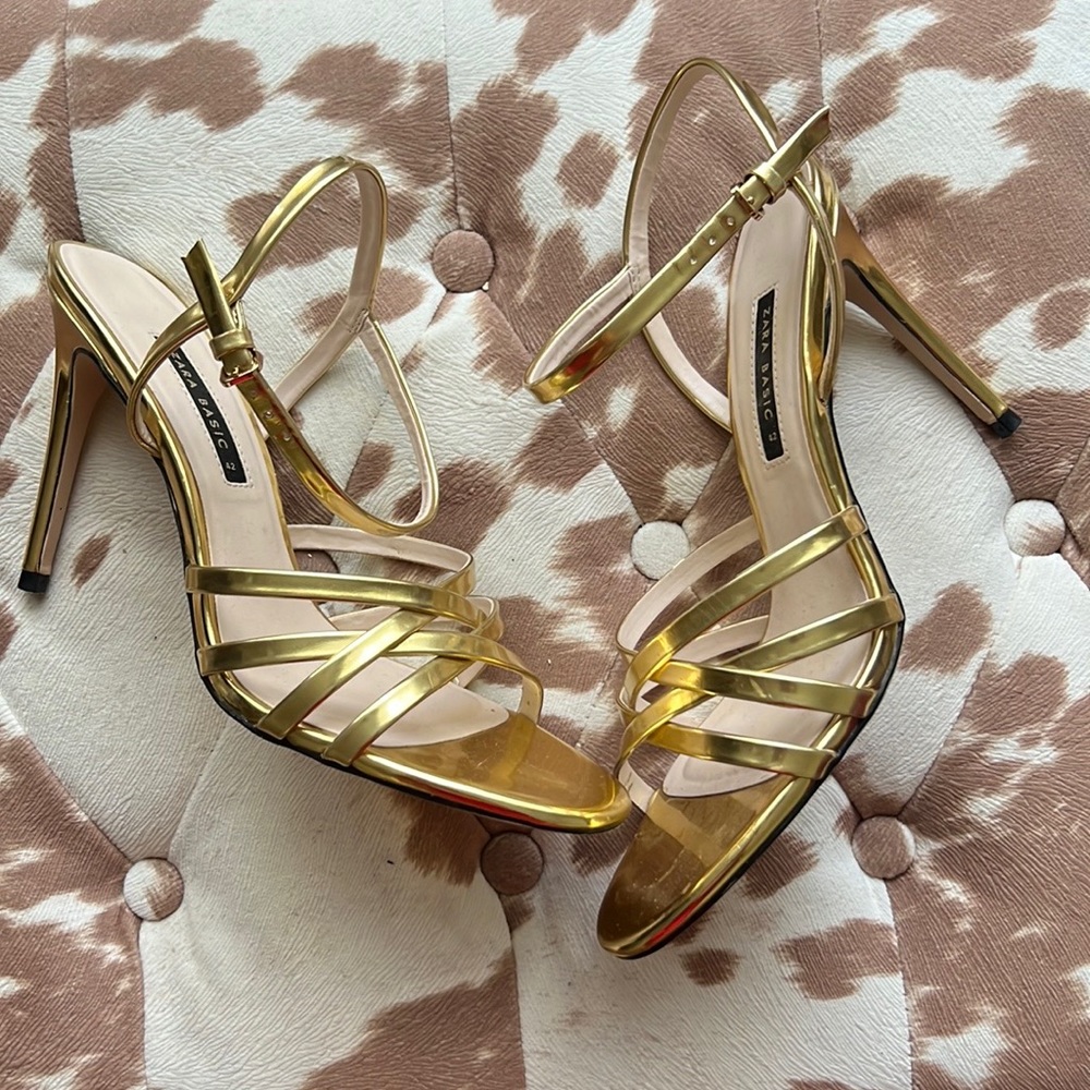 Gold Zara Sandals